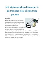 Một số phương pháp chống nghe và gọi trộm điện thoại cố định trong gia đình doc