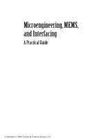 Microengineering, MEMS, and Interfacing A Practical GuideCopyright © 2006 pot