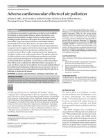 Adverse cardiovascular effects of air pollution ppt