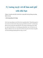 5 ý tưởng tuyệt vời để làm mới ghế sofa nhà bạn ppt