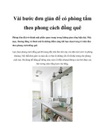Vài bước đơn giản để có phòng tắm theo phong cách đồng quê docx