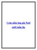 Cơm nắm ông già Noel cưỡi tuần lộc ppt