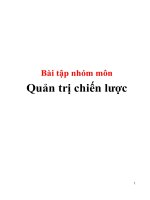 Bài tập nhóm môn: Quản trị chiến lược pdf