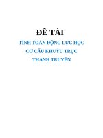 ĐỀ TÀI TÍNH TOÁN ĐỘNG LỰC HỌC CƠ CẤU KHUỶU TRỤC THANH TRUYỀN ppt