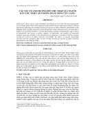 CÁC YẾU TỐ ẢNH HƯỞNG ĐẾN THU NHẬP CỦA NGƯỜI DÂN TỘC THIỂU SỐ Ở ĐỒNG BẰNG SÔNG CỬU LONG potx