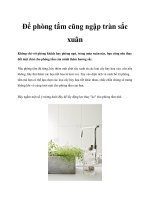 Để phòng tắm cũng ngập tràn sắc xuân pot