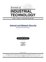 JOURNAL OF INDUSTRIAL TECHNOLOGY: Internet and Network Security docx