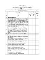 MẪU BÁO CÁO SỐ LIỆU Đánh giá phát triển thể dục thể thao quần chúng cấp xã năm … pot