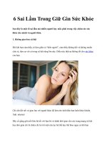 6 Sai Lầm Trong Giữ Gìn Sức Khỏe pot