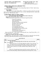 Đề Thi Thử Tốt Nghiệp Văn 2013 - Phần 6 - Đề 1 pptx