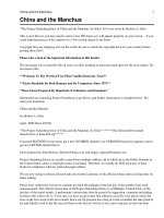 China and the Manchus pdf
