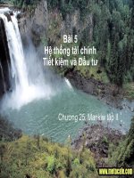 Hệ thống tài chính Tiết kiệm và Đầu tư potx