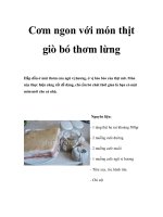 Cơm ngon với món thịt giò bó thơm lừng pot