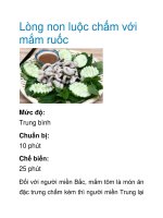 Lòng non luộc chấm với mắm ruốc pptx
