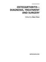 Osteoarthritis – Diagnosis, Treatment and Surgery Edited by Qian Chen pptx