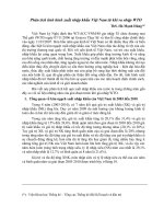 phân tích tình hình xuất nhập khẩu từ khi gia nhập WTO