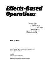 Effects-Based Operations A Grand Challenge for the Analytical Community pot