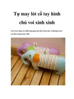 Tự may lót cổ tay hình chú voi xinh xinh pptx
