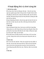 4 hoạt động thú vị chơi cùng bé ppt