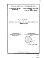 Quy hoạch cơ sở dữ liệu và hạ tầng công nghệ thông tin tỉnh Khánh Hòa doc