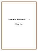 Những Kinh Nghiệm Của Kỳ Tài Ngoại Ngữ. docx