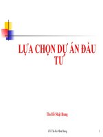 bài giảng quản trị dự án chương 3 - gv.ts.hồ nhật hưng