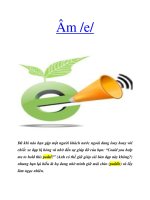 Âm /e/ pdf