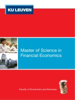 Master of Science in Financial Economics ppt