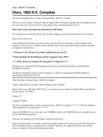 The Diary of Samuel Pepys, 1660 N.S. Complete pdf