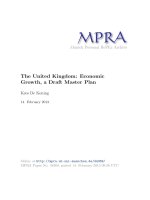 The United Kingdom: Economic Growth, a Draft Master Plan pptx