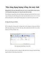 Mẹo tăng dụng lượng trống cho máy tính ppt