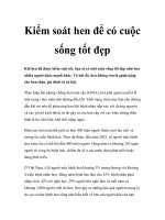 Kiểm soát hen để có cuộc sống tốt đẹp pot