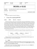 Tập lệnh asembly, tóm tắt chức năng