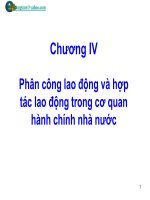 Phân công lao động và hợp tác lao động trong cơ quan hành chính nhà nước pptx
