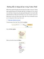 Hướng dẫn sử dụng bộ lọc trong Yahoo Mail pptx