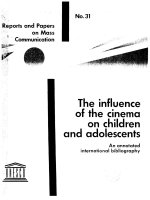 The influence of the cinema on children and adolescents ppt