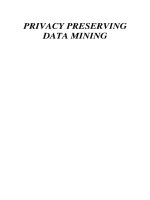 privacy preserving data mining