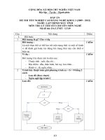 đáp án đề thi lí thuyết tốt nghiệp khóa 3 - lập trình máy tính - mã đề thi ltmt - lt (49)