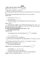 Đề thi thử tốt nghiệp trung học phổ thông - Đề 95 docx