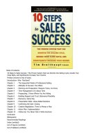 10 Steps to Sales Success pot