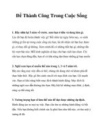 Để Thành Công Trong Cuộc Sống ppt