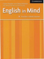 english in mind starter teacher's book