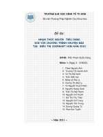 Nhận thức người tiêu dùng đối với chương trình khuyến mãi tại siêu thị Coopmart Hồ Chí Minh năm 2010