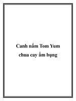 Canh nấm Tom Yum chua cay ấm bụng docx