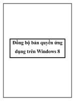 Đồng bộ bản quyền ứng dụng trên Windows 8 potx