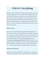 Giải trí văn phòng ppt