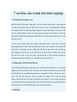 7 sai lầm cần tránh khi khởi nghiệp potx