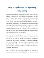 Tung sản phẩm mới khi thị trường đang xuống doc