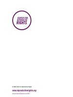 Women oftheWorld: Laws and Policies Affecting Their Reproductive Lives docx