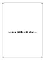 Món ăn, bài thuốc từ khoai sọ ppt